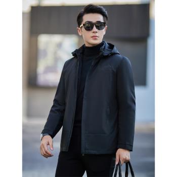 冬款男士貂皮內膽派克服海寧短款整貂皮草尼克服外套真水貂毛大衣