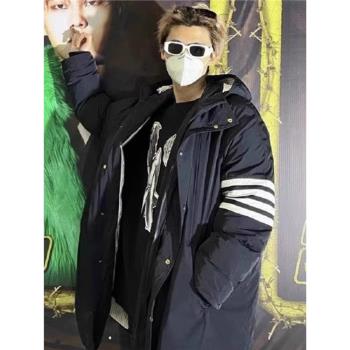 【capper同款】TB HOMTOP冬季小眾潮牌加厚連帽情侶羽絨服外套男