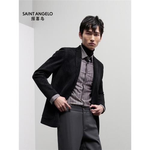 報喜鳥官方品牌新款男士商務休閑西服時尚通勤單西上班便西外套