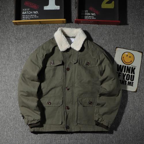 美式復古B15空軍飛行員夾克夾棉軍事風工裝外套男多口袋日系棉服