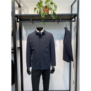 內膽可拆卸24年冬季新品男士翻領派克服外套休閑保暖鴨絨服領佐
