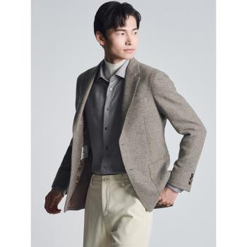 【BOTTOLI】報喜鳥秋季新款男士商務正裝西服上衣平駁領單西外套