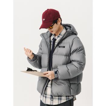 NOTHOMMEBLUE藍岐冬季新款三防95白鵝絨保暖外套連帽情侶羽絨服男