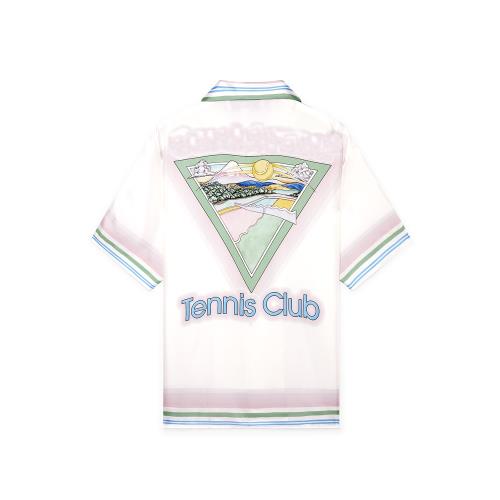 casabulca casablanca 度假夏日 網球俱樂部 休閑夏威夷短袖襯衫