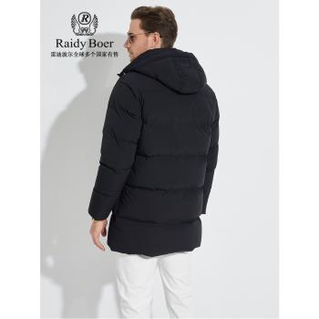 【大朵鴨絨】Raidy Boer/雷迪波爾男刺繡中長款羽絨服外套8012-70