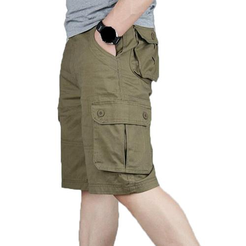 Cargo pocket straight casual shorts 工裝大口袋寬松直筒短褲男