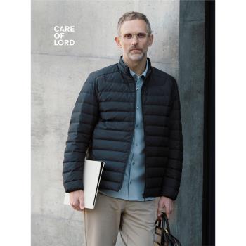 CAREOFLORD 領航員系列 男士冬季輕量立領鵝絨服排骨羽絨服9623