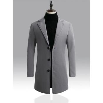 Mid length slim fitting trench coat for men 中長款修身風衣男