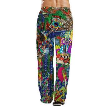 3D digital printed loose straight pants 3D數碼印花寬松直筒褲