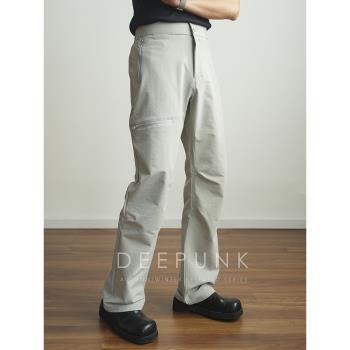 DEEPUNK 秋季軟殼結構設計防潑水傘兵戶外沖鋒褲 微彈休閑長褲776