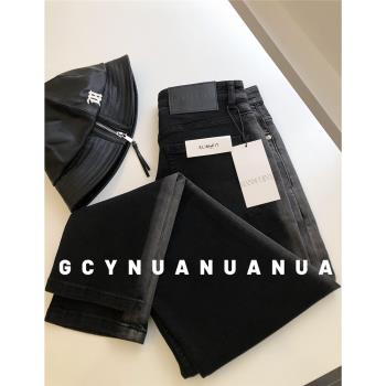 【GCYNUANUANUA】修身/復古/漸變/水洗/黑色/小腳/男士九分牛仔褲