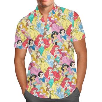 3D digital printed short sleeved shirt 3D數碼印花短袖襯衣男