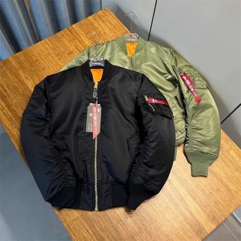 純原 阿爾法 ALPHA 雙面穿美式飛行員夾克男MA1秋冬外衣軍外套45P
