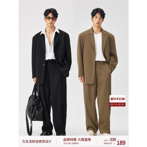 BODYDREAM智性通勤西裝套裝休閑西服男士肌理感西裝外套/休閑西褲