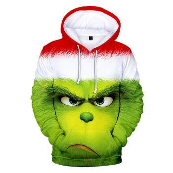 3D anime print long-sleeved hoodie 休閑3D動漫印花長袖連帽衫