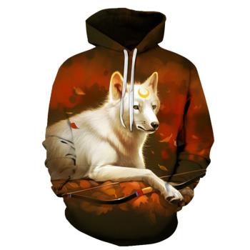 Exercise 3D animal loose hooded hoodie運動3D動物寬松連帽衛衣