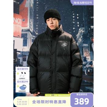 【李宏毅同款】SUAMOMENT抓痕一代字母印花羽絨服男女秋冬外套潮