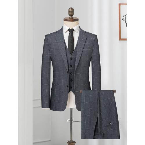 西服男商務西裝男士西服套裝外套伴郎新郎正裝休閑正裝衣服三件套