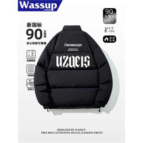 森馬集團GLM羽絨服男款冬季90白鴨絨美式高街青少年輕薄保暖外套