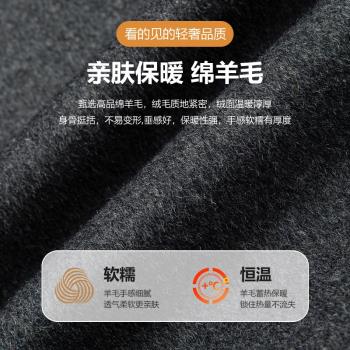 【可脫卸鵝絨內膽】羅蒙雙面羊毛西裝男冬季加厚短款毛呢大衣外套