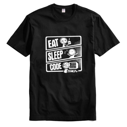 程序員碼農程序猿日常geek極客編程Linux純棉短袖T恤創意周邊衣服