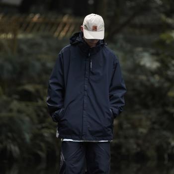 黑武士cityboy沖鋒衣男半高領日系機能風軟殼工裝夾克戶外登山服