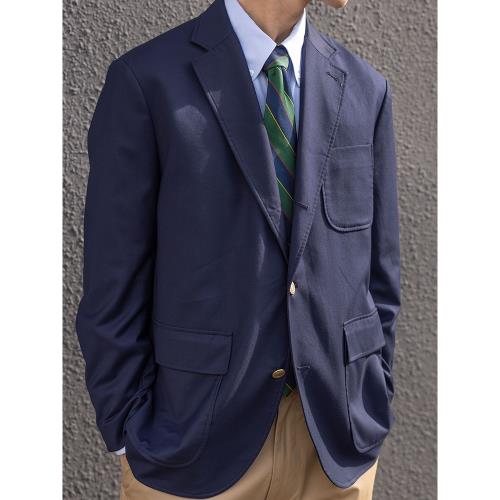 KUFFYLINK輕量單排金扣常春藤西裝NavyBlazer休閑西服外套布雷澤