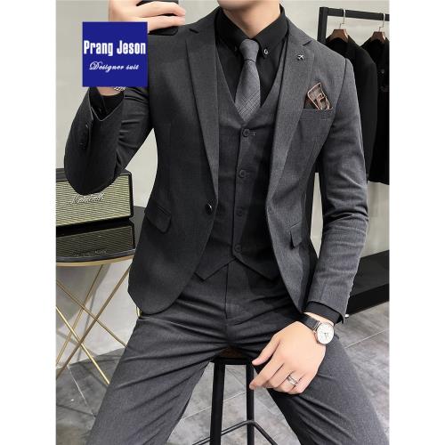 大碼純色西裝外套男士帥氣商務休閑韓版修身西服英倫時尚單西上衣