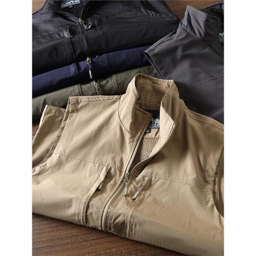 專業的戶外！輕量化機能工裝風！秋季防水透氣男通勤休閑立領馬甲