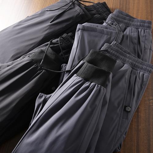 輕盈保暖不臃腫！防風防水！90白鴨絨！男士松緊腰運動休閑羽絨褲