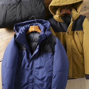 情侶加厚戶外登山防風防水羽絨服