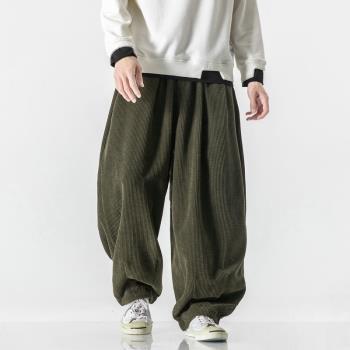 Teen extended corduroy bloomers 青少年加長款燈芯絨純色燈籠褲