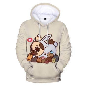 Dog 3D Digital Print Long Sleeve Hoodie狗狗3D印花 長袖連帽衫