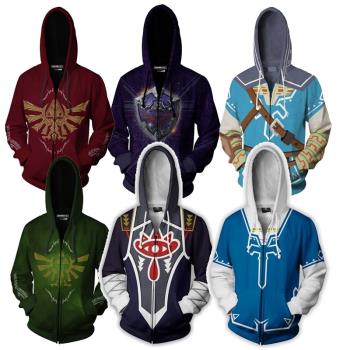 Anime Around 3D Printed Zip Hoodie 動漫周邊3D印花拉鏈連帽衫
