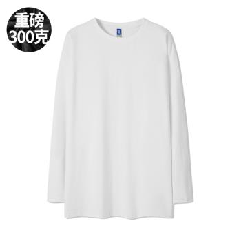 重磅300g復古厚實落肩長袖T恤