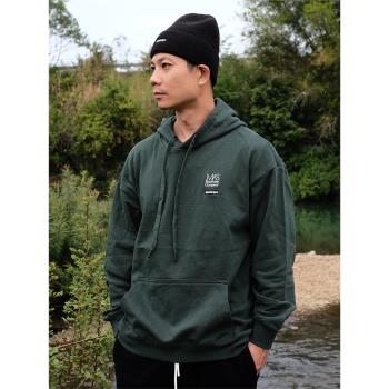 Masterape秋冬季新款純棉350克重磅刺繡LOGO寬松休閑連帽套頭衛衣