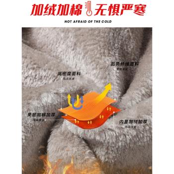 JEEP吉普棉衣男冬季加絨加厚保暖棉服休閑風衣沖鋒衣夾克棉襖外套