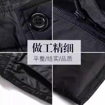 羽絨褲男外穿高腰加厚中老年保暖鴨絨長褲寬松大碼男士直筒棉褲冬