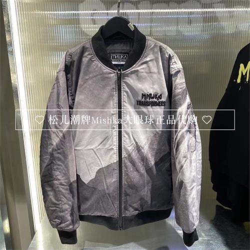 Mishka大眼球變形金剛聯名款棒球服棉衣外套男女同款M61000657M00