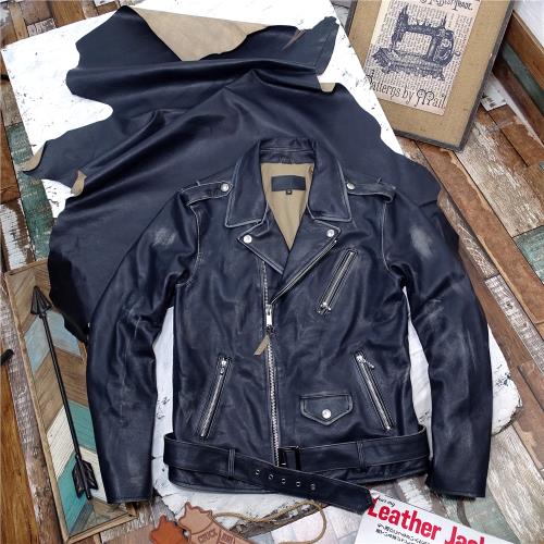 3折限前60位【肖特618斜拉】意大利茶芯雙色鹿皮手工擦色做舊