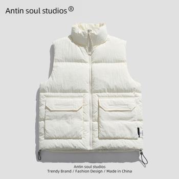 潮牌高階感羽絨棉服情侶上衣工裝