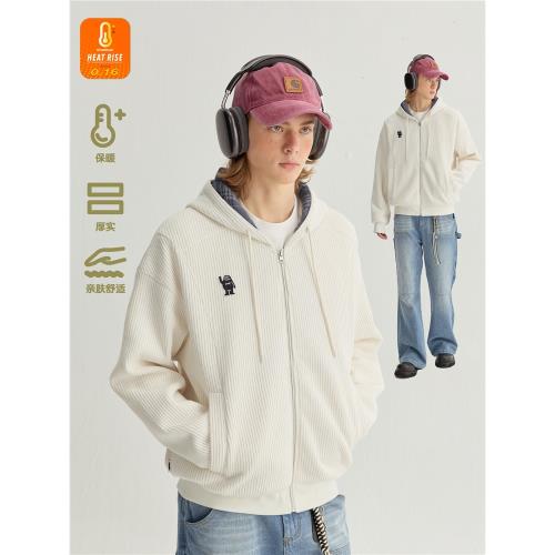 MYSAMESAME加厚肌理格子拼接連帽衛衣保暖絨寬松拉鏈外套男女秋冬