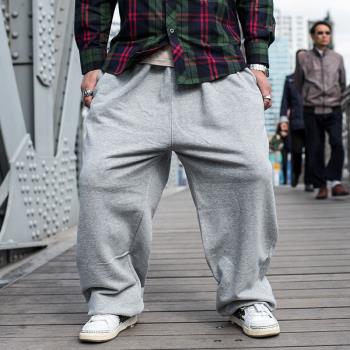 衛褲HipHop冬天不倒絨街頭運動褲