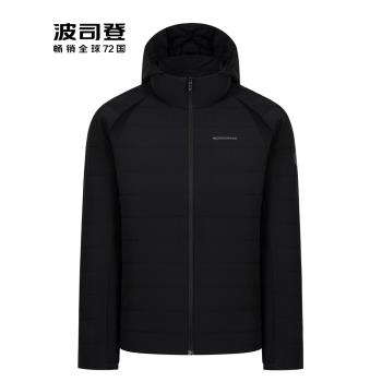 波司登2024秋冬季新款輕薄羽絨服男短款商務運動鵝絨彈力連帽外套