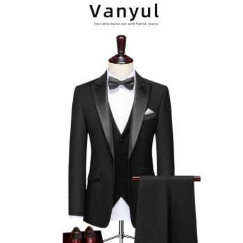 Vanyul藝考聲樂小提琴禮服畢業成人禮西服男主持合唱團演出西裝