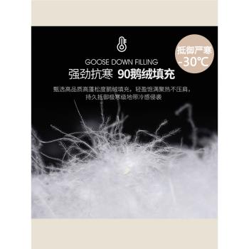 鵝絨馬甲羽絨服男冬季加厚背心無袖外套保暖運動潮牌輕薄情侶馬夾