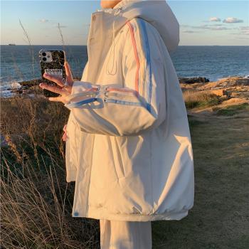 羽絨服男士冬季2025新款輕薄冬裝加厚潮牌情侶連帽保暖外套男女款