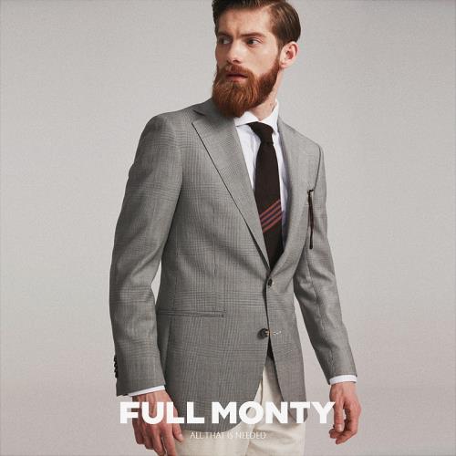 【VBC面料】男士單西格子西服商務休閑西裝羊毛春秋上衣修身外套