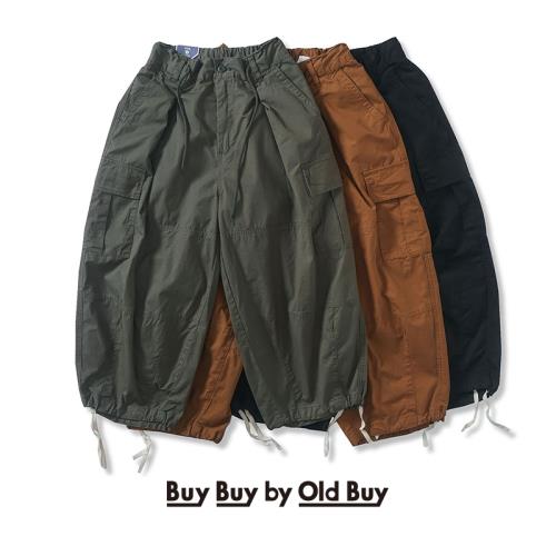 阿美咔嘰日系復古工裝褲闊腿燈籠褲戶外露營多袋男女寬松廓形長褲