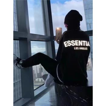 FOG復線ESSENTIALS洛杉磯限定高街3M反光短袖情侶T恤男OF GOD嘻哈